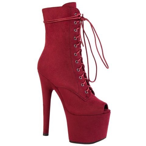 Ботильоны двойки FIONA SUEDE WINE