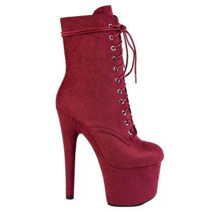 Ботильоны двойки EMMA SUEDE WINE