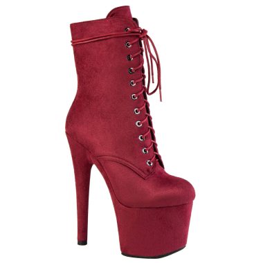 Ботильоны двойки EMMA SUEDE WINE