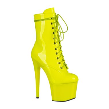 Ботильоны двойки EMMA GLOSSY YELLOW