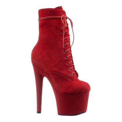 Ботильоны двойки EMMA SUEDE RED