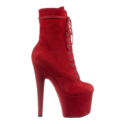 Ботильоны двойки EMMA SUEDE RED