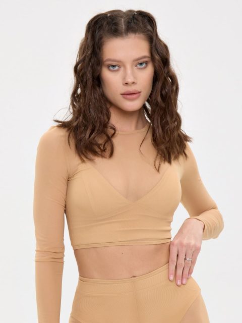 Рашгард в сетку Classic, бежевый