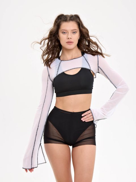 Шорты в сетку Sense, черный