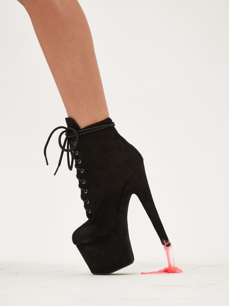 Ботильоны тройки MOLLY SUEDE BLACK