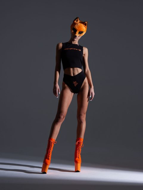 Топ «Потанцуй со мной» черный