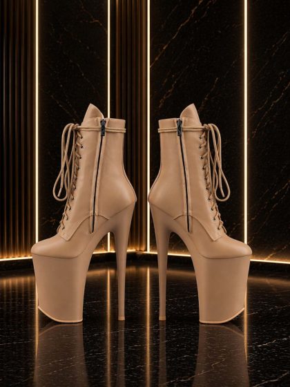 Ботильоны четверки NELLY PRO MATTE BEIGE