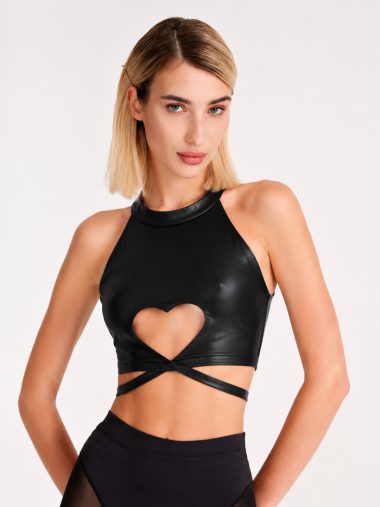 Топ Heart, черный